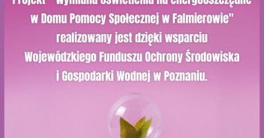 Wymiana oświetlenia w DPS w Falmierowie 