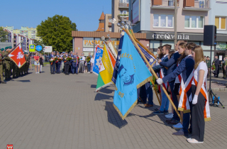 uroczystości na placu Powstańców Warszawy