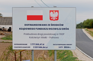 dofinansowanie z Rządowego Funduszu Rozwoju Dróg