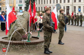 uroczystość pod obeliskiem Powstańców Wielkopolskich w Pile 